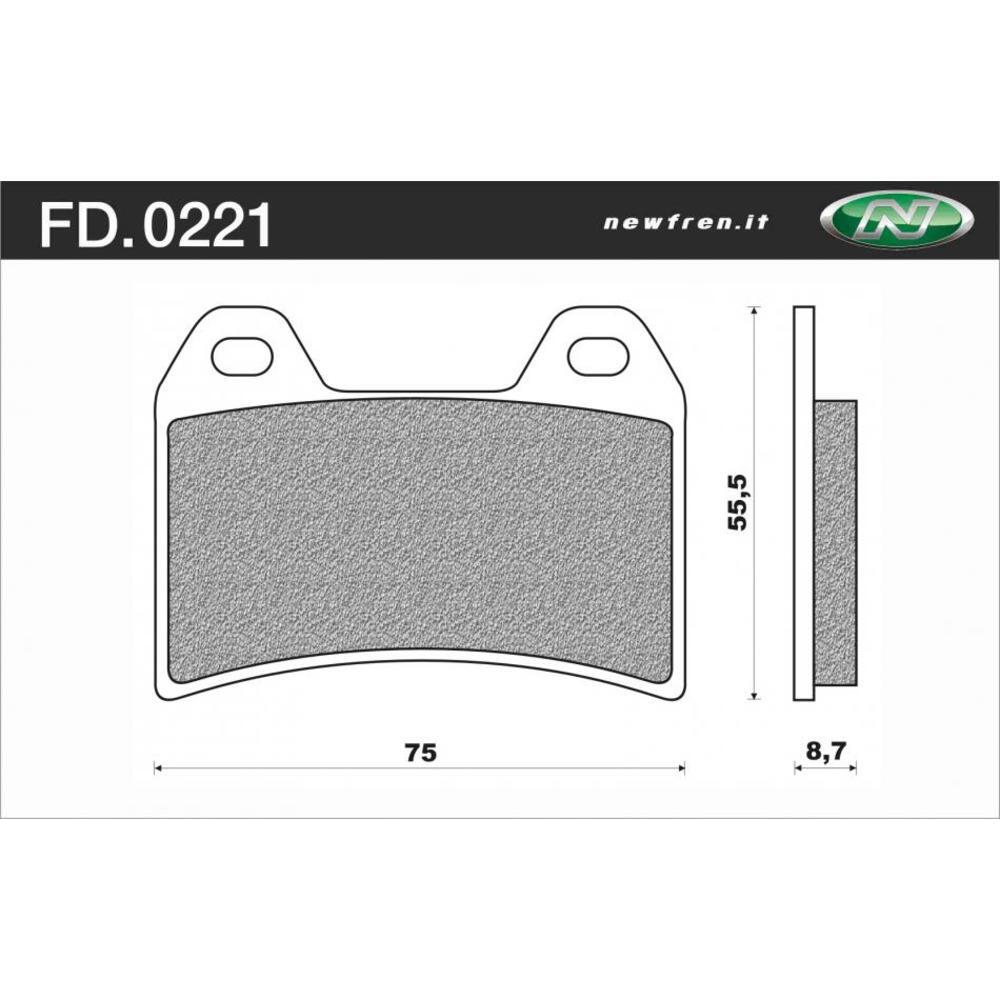 Newfren Rear Off Road Dirt Organic Brake Pads