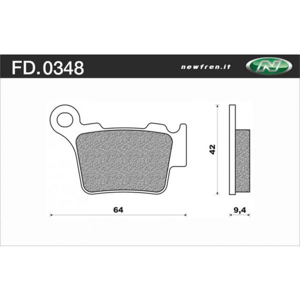 Newfren KTM / Husqvarna / Husaberg / Sherco / BMW Organic Rear Brake Pads