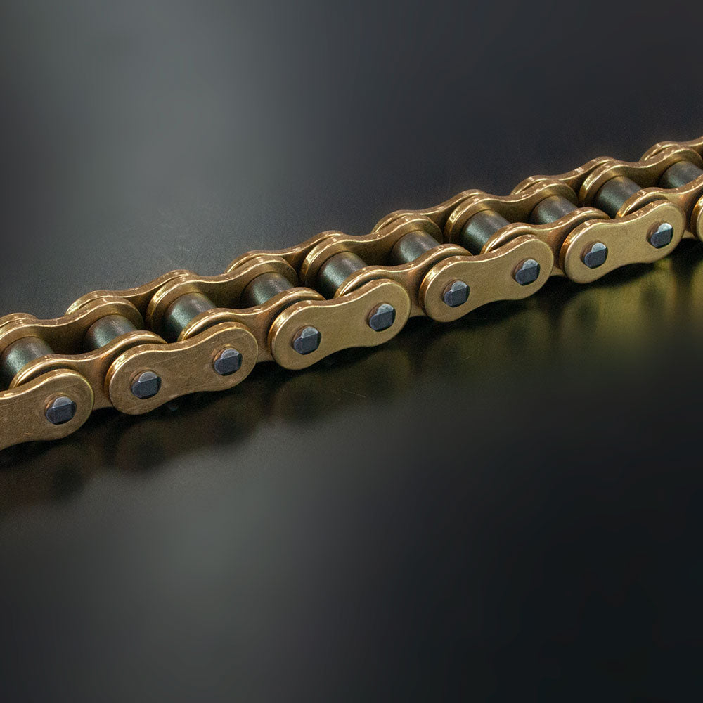 RK Chain 520MXU-120L MXUW-Ring GOLD (Up to 500cc)
