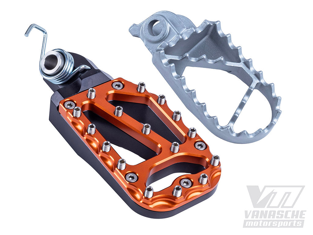 Vanasche KTM 390 2025 Footpegs Black