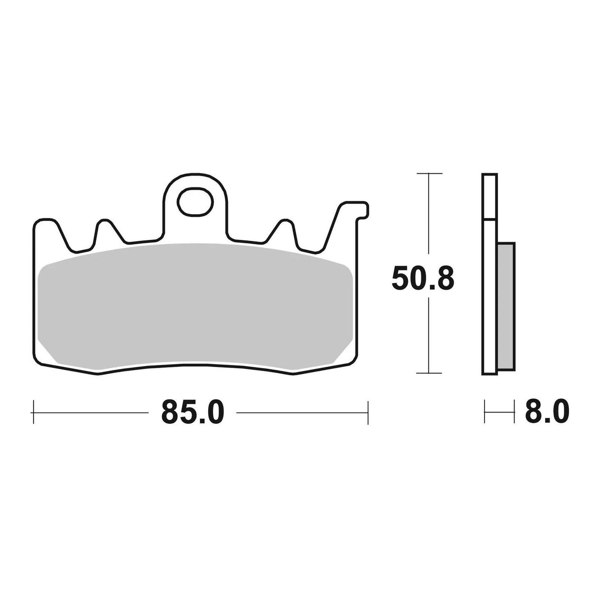 Brembo Xtra Brake Pad Sinter Front 07BB38SR