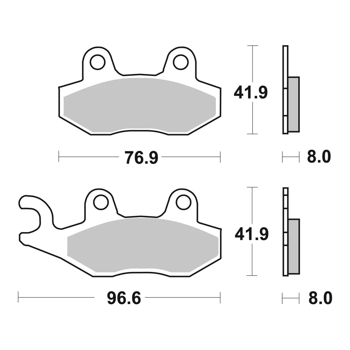 Brembo Prime Brake Pad Sinter Front 07SU12SD