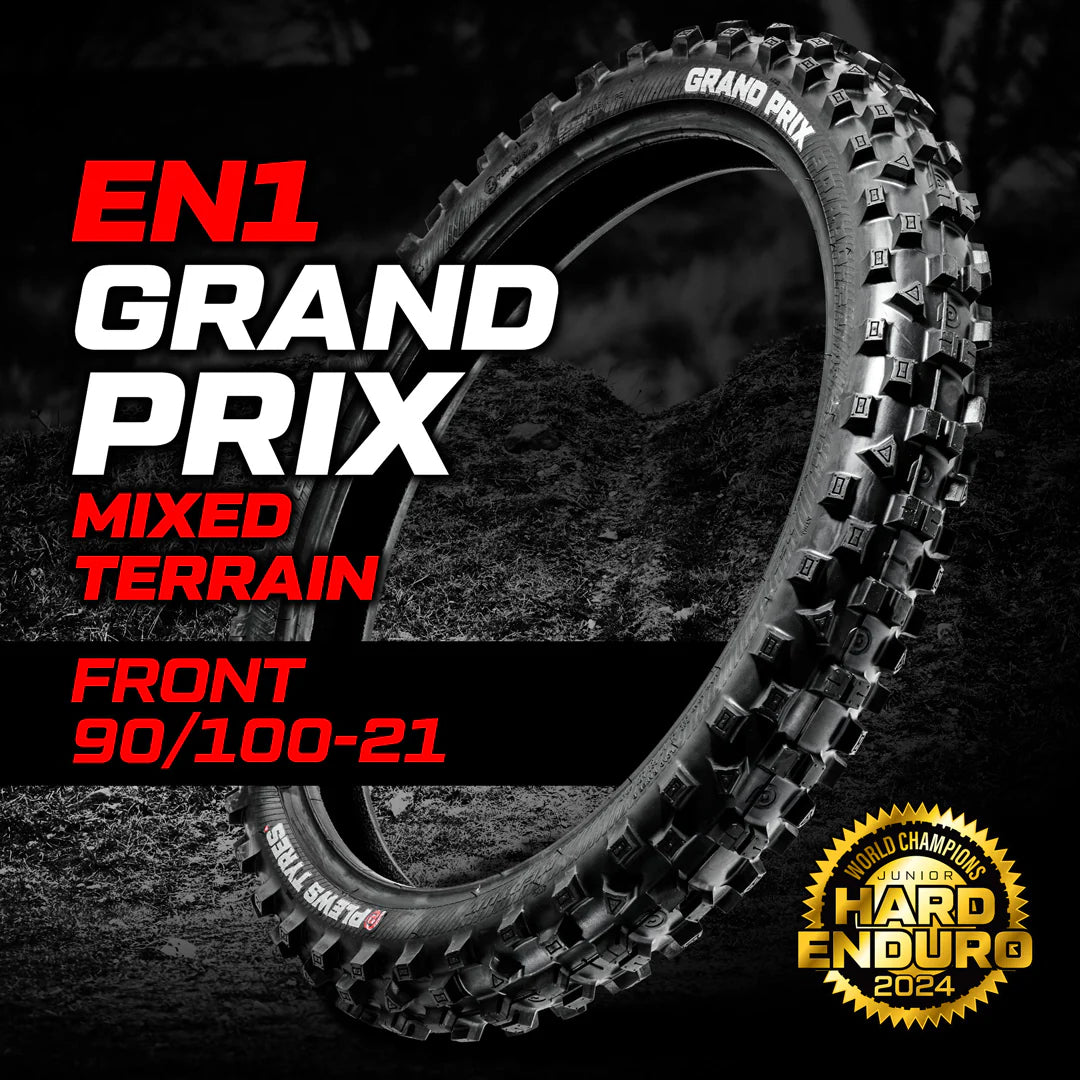 Plews EN1 Extreme Enduro Grand Prix Front Tyre (Gummy) – 90/100-21