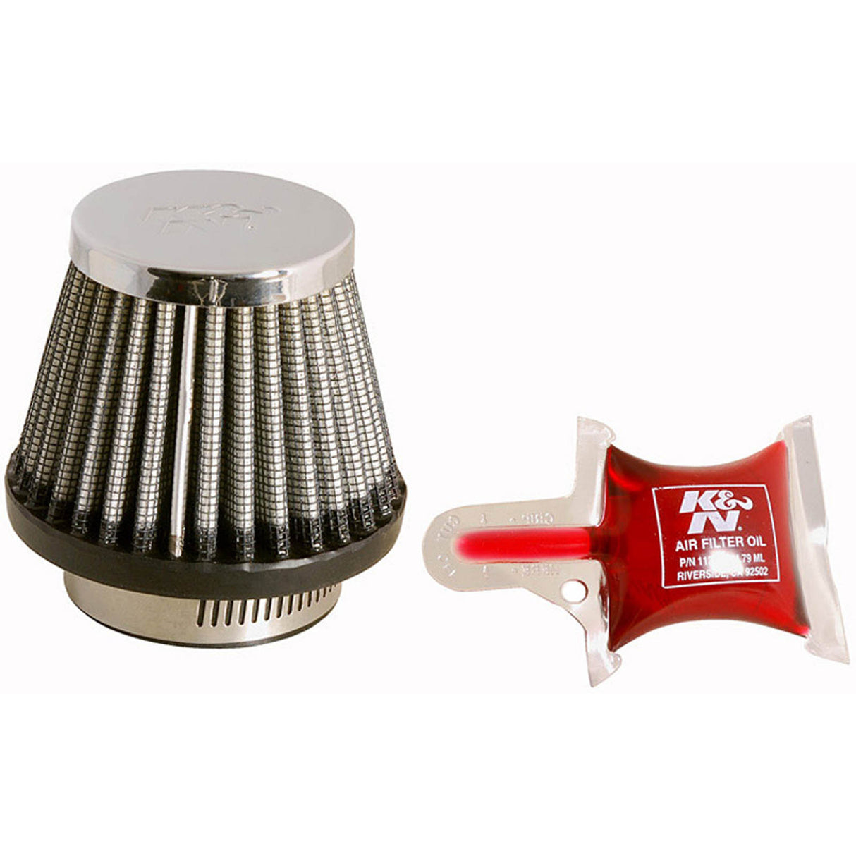 K&N Universal Chrome Filter KRC-2490