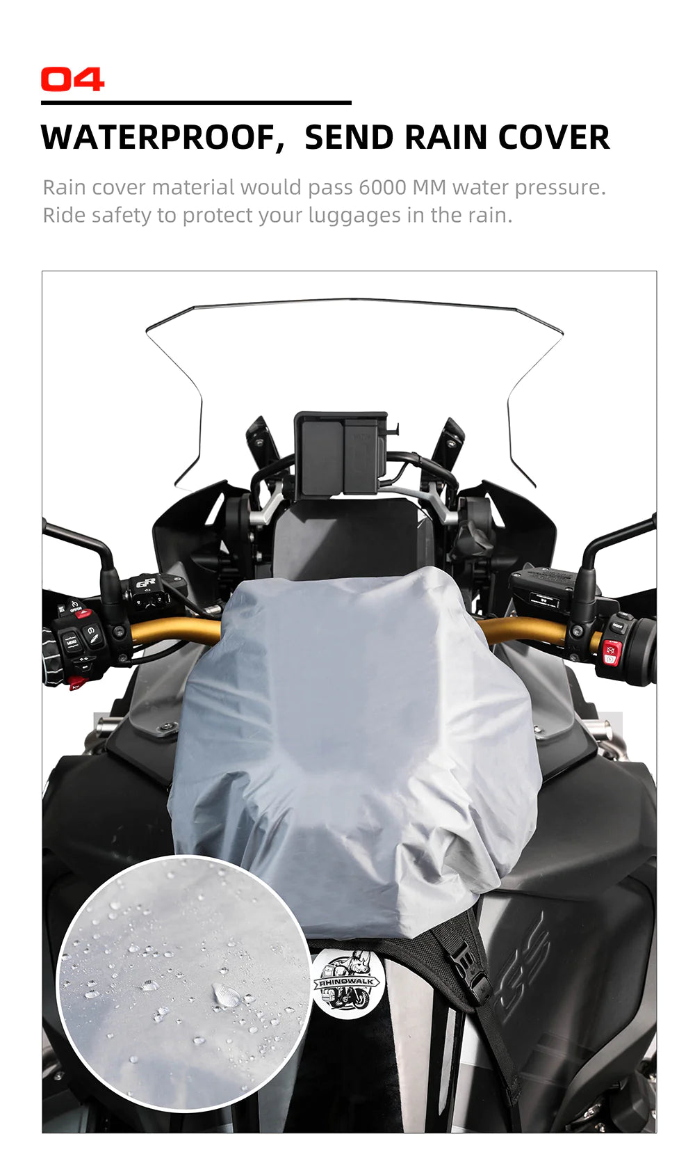 Rhinowalk Hard Shell Tank Bag