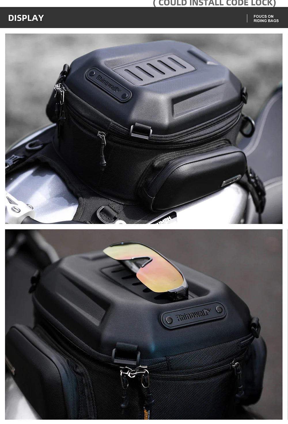 Rhinowalk Hard Shell Tank Bag