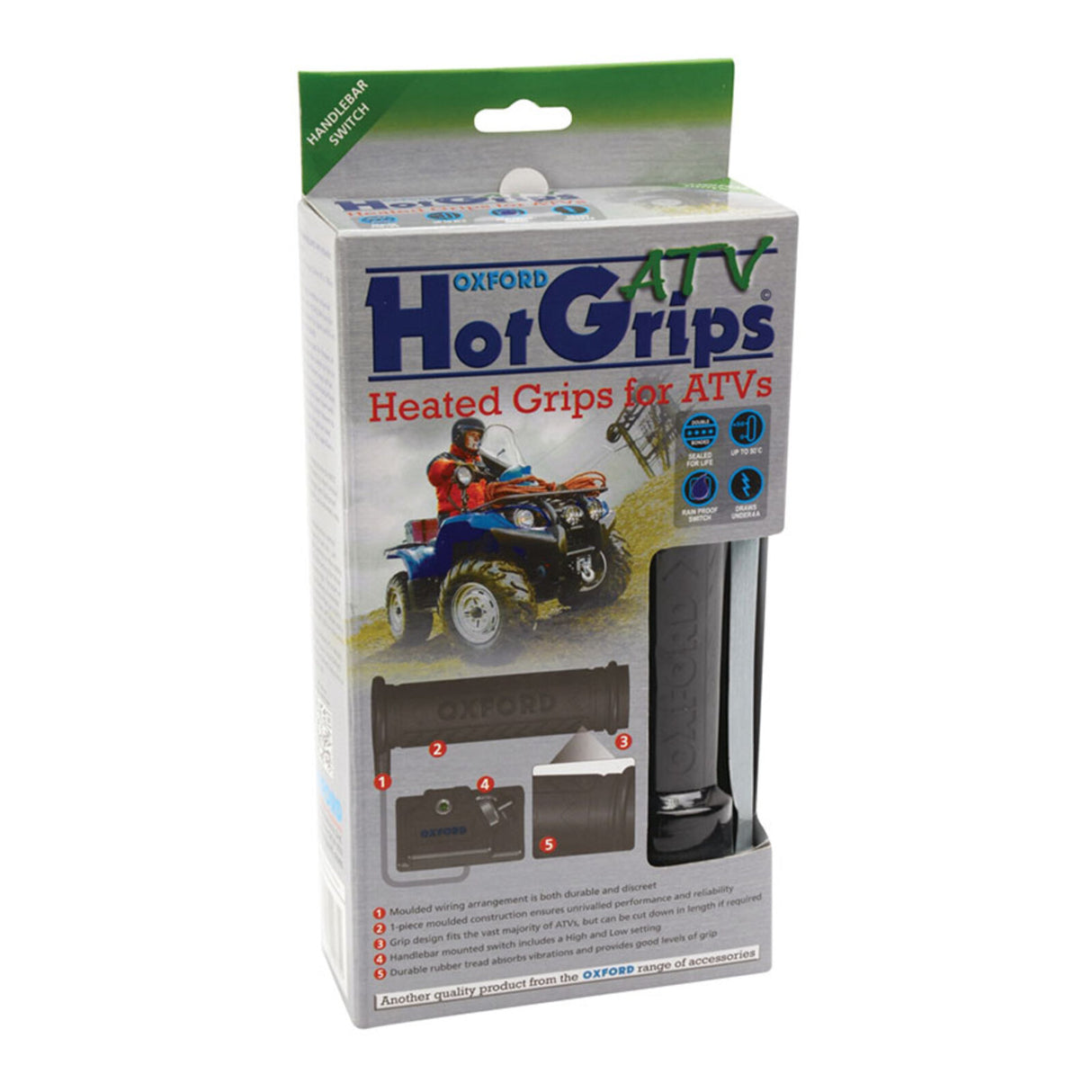 Oxford HotGrips® ATV Essential with High/Low Switch