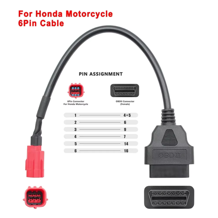 OBD2 Adaptor Cable for BSA KTM CFMOTO Yamaha Honda Ducati