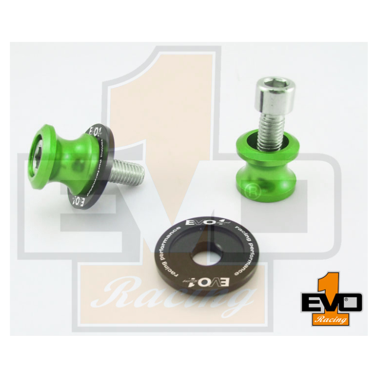 EVO1 Rear Race Stand Swingarm Spool Green