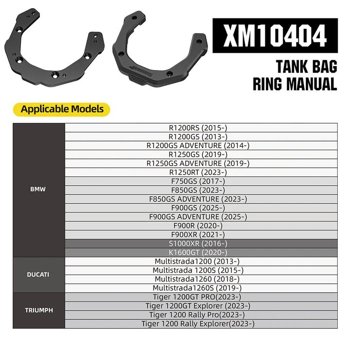 RhinoWalk 6.5L Magnetic Quick Release Expandable Tank Bag