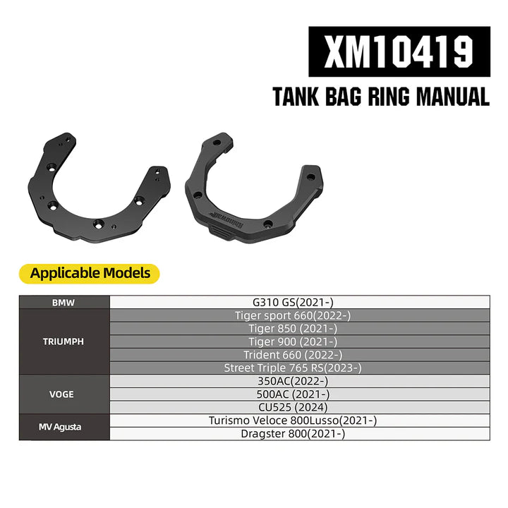 RhinoWalk 6.5L Magnetic Quick Release Expandable Tank Bag