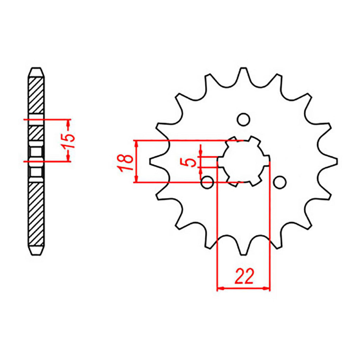 XAM Sprocket Kit Kawasaki KX125 '03- X-Ring Gold 13/51