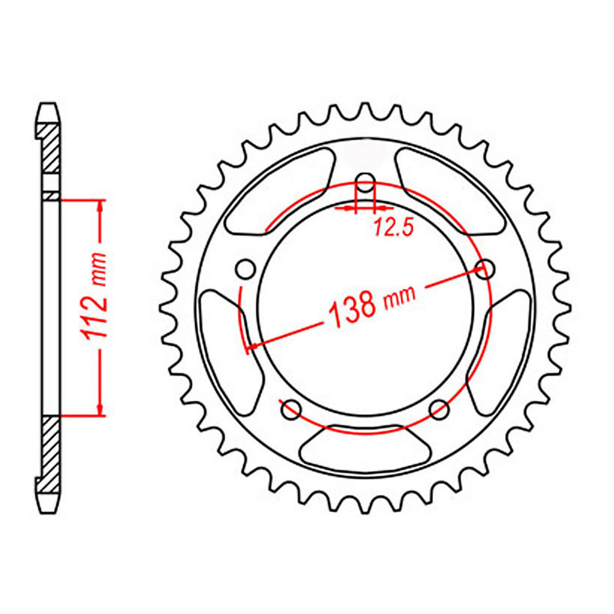 XAM Sprocket Kit Honda CB600F Hornet '-06 X-Ring Gold 15/42