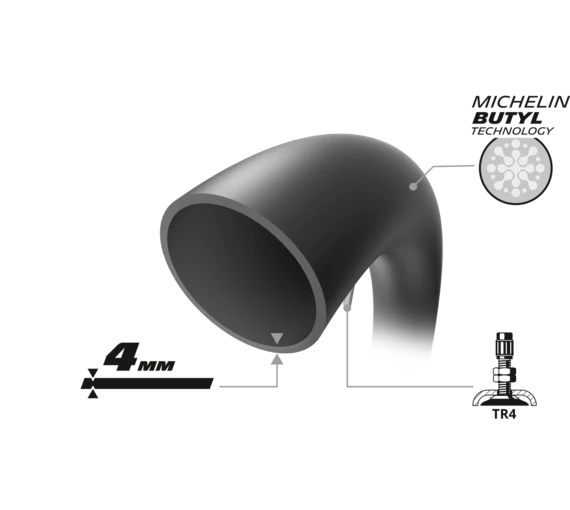 Michelin Ultra Heavy Duty Tube 140/80-18 Rear