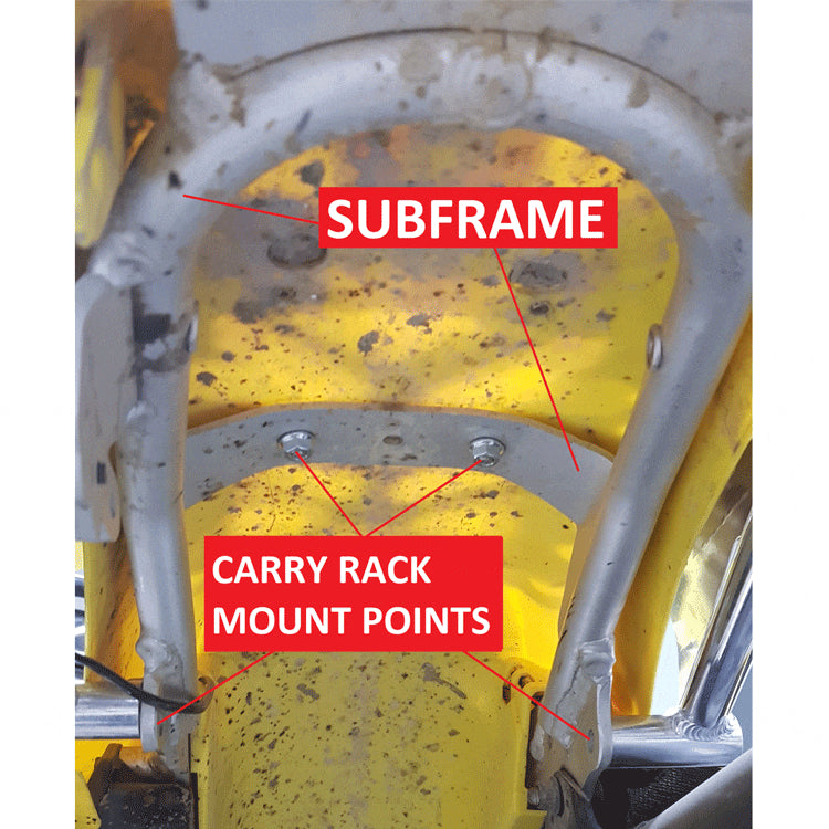 Rear Carry Rack – Suzuki DRZ400E 00-24 | Kawasaki KLX400 03-05