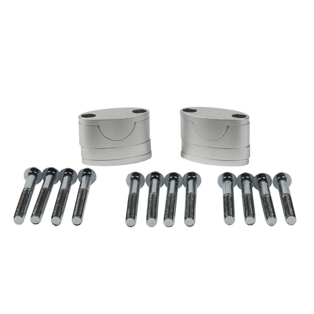Bar Risers RHK Silver Tapered 1 1/8 Adjustable Bar Mounts