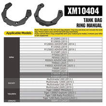 Load image into Gallery viewer, RhinoWalk 6.5L Expandable Motorcycle Tank Bag - Magnetic Quick Release