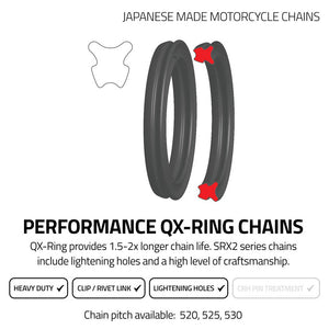 EK Chains 520 QX-Ring Heavy Duty 120L Race Chain