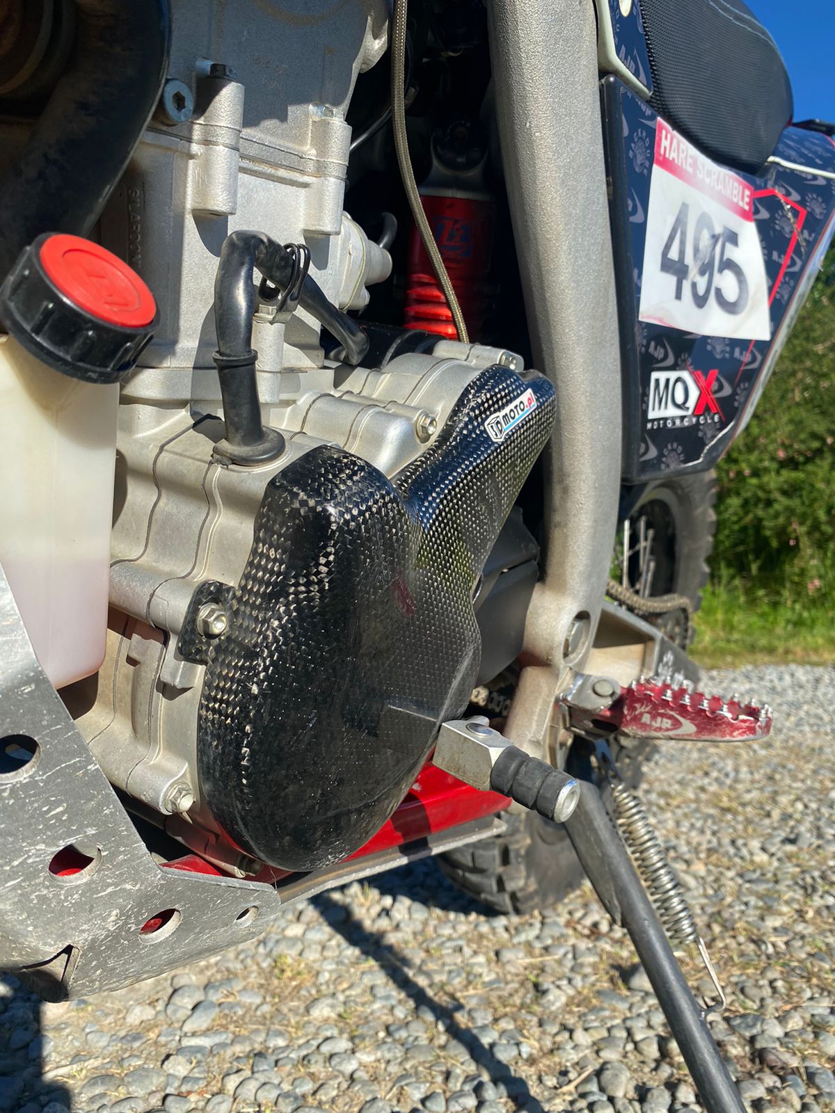 Carbon Fiber Engine Covers for AJP PR7