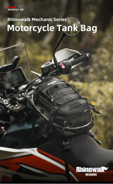 RhinoWalk 9L Motorcycle Tank Bag – Hydration Bladder, Waterproof Gear