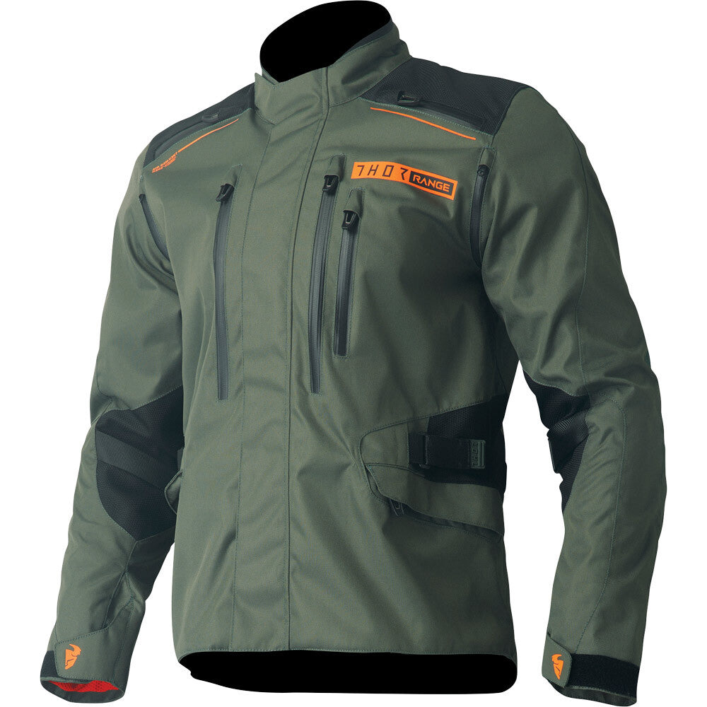 Thor 2025 Range Army / Orange Offroad Jacket