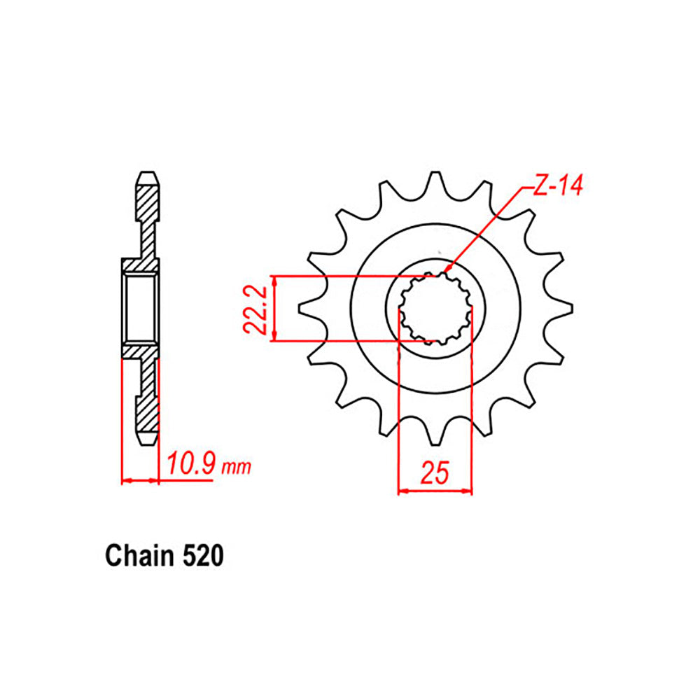Sprocket 16T for AJP PR7