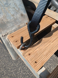 Rear Wheel Tie Down Strap System