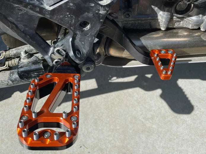 Vanasche Adventure Footpegs Silver for KTM, Husqvarna & GasGas