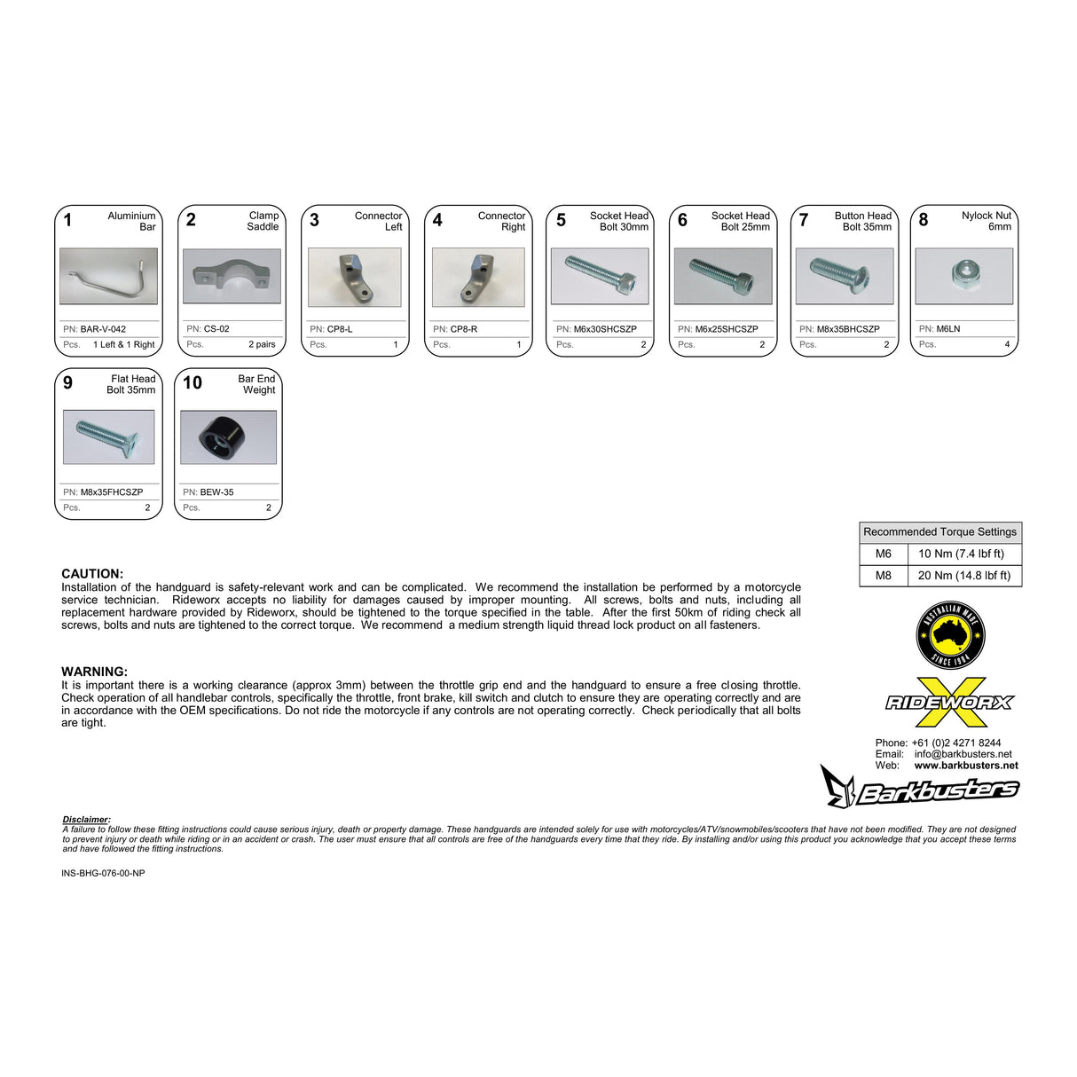 Barkbusters Handguards Kawasaki Versys 1000 '19-