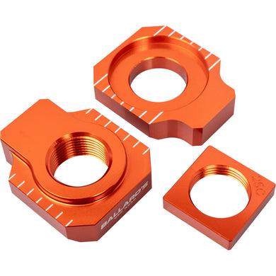 Ballards KTM / Husqvarna 125-450 23-25 Orange Axle Blocks