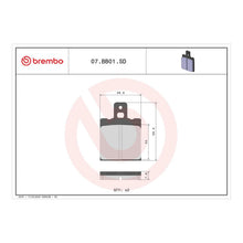 Load image into Gallery viewer, Brembo Prime Brake Pad Sinter Rear 07BB01SD