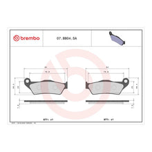 Load image into Gallery viewer, Brembo Prime Brake Pad Sinter Front 07BB04SA