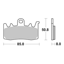 Load image into Gallery viewer, Brembo Xtra Brake Pad Sinter Front 07BB38SR