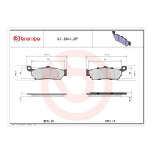 Load image into Gallery viewer, Brembo Prime Brake Pad Sinter Rear 07BB43SP