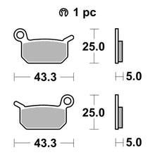 Load image into Gallery viewer, Brembo Upgrade Brake Pad Sinter Front 07GR70SX
