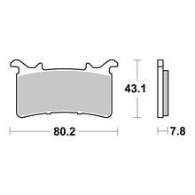 Load image into Gallery viewer, Brembo Xtra Brake Pad Sinter Front 07GR99SR