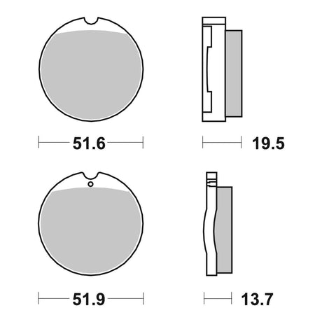 Brembo Prime Brake Pad Carbon Ceramic Front 07HO0130