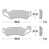 Brembo Upgrade Brake Pad Sinter Front 07HO25SX