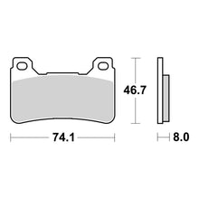 Load image into Gallery viewer, Brembo Prime Brake Pad Sinter Front 07HO50SA