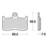 Brembo Prime Brake Pad Sinter Front 07KA23SA