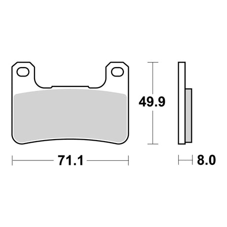 Brembo Prime Brake Pad Sinter Front 07SU27SA