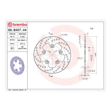 Load image into Gallery viewer, Brembo Prime Brake Disc Serie Oro Rear 68B40744