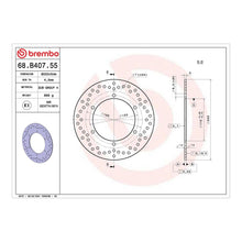 Load image into Gallery viewer, Brembo Prime Brake Disc Serie Oro Rear 68B40755
