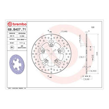 Load image into Gallery viewer, Brembo Prime Brake Disc Serie Oro Rear 68B40771