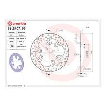 Load image into Gallery viewer, Brembo Prime Brake Disc Serie Oro Front 68B40796