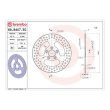 Load image into Gallery viewer, Brembo Prime Brake Disc Serie Oro Rear 68B407E0