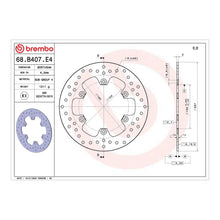 Load image into Gallery viewer, Brembo Prime Brake Disc Serie Oro Rear 68B407E4