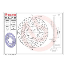 Load image into Gallery viewer, Brembo Prime Brake Disc Serie Oro Front 68B407G5