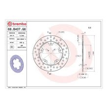 Load image into Gallery viewer, Brembo Prime Brake Disc Serie Oro Rear 68B407G6