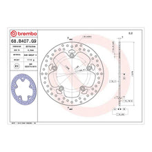 Load image into Gallery viewer, Brembo Prime Brake Disc Serie Oro Rear 68B407G9